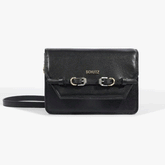 Bolsa Tiracolo Couro Detalhe Cinto Preta S 50021 0015 0001 Schutz